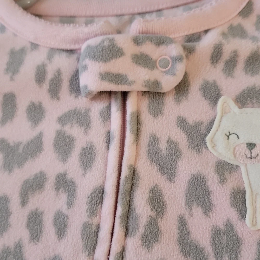 Carter’s Toddler Footed Pajamas Fleece One‑Piece Sleeper Size 4T